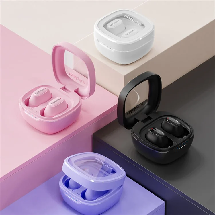 Lenovo Thinkplus XT62 TWS Ergonononic Ine-ear Bluetooth Earness Teleo Wireless Music Headset - Roxo