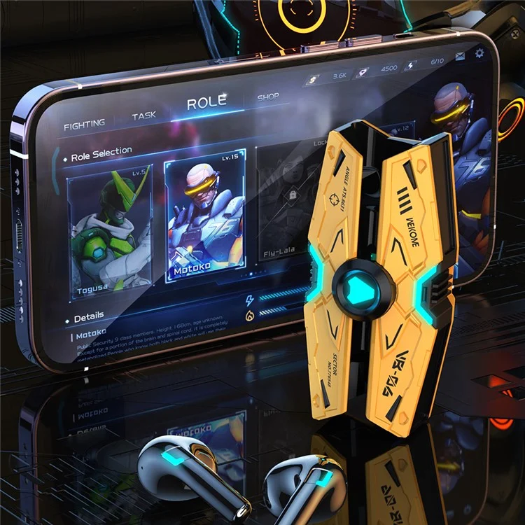 WEKOME VB06 TWS Auriculares Bluetooth Inalámbricos Auriculares E-Sports Gaming Música - Amarillo