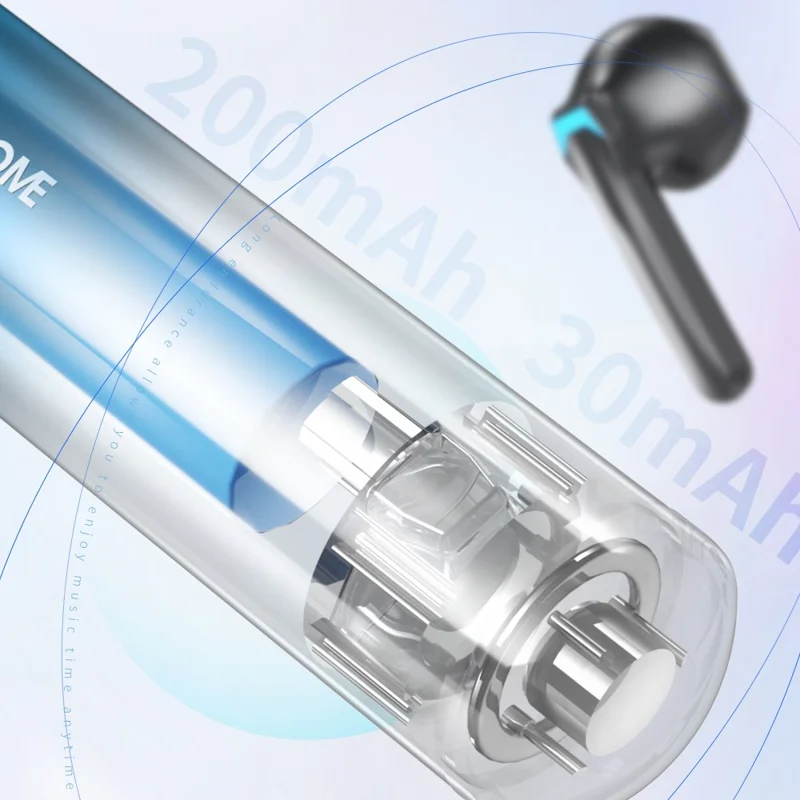 WEKOME V55 Perfume Earphone Wireless Bluetooth-compatible 5.3 Headphone with Necklace - Gradient Red