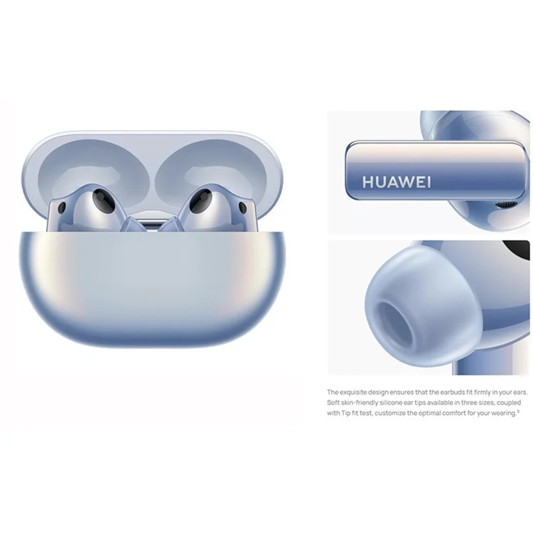 HUAWEI FreeBuds Pro 2 TWS Auriculares Inalámbricos Bluetooth con Cancelación de Ruido Impermeable Auriculares de Música y Juegos Compatible con Carga Inalámbrica - Azul