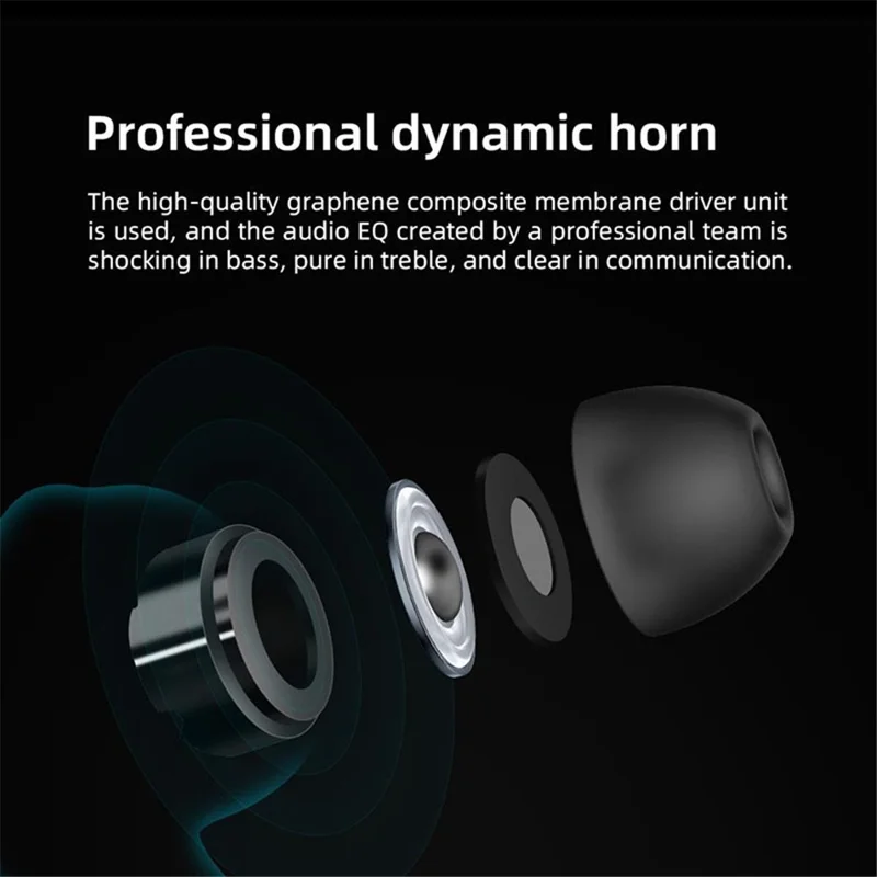 MIBRO EARBUDS 3 Pro Bluetooth-compatible 5.3 Earphone 2000mAh Battery Reverse Charging Touch Control ENC Noise Reduction In-Ear Earbuds - Black