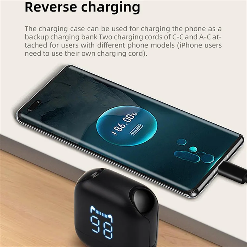 MIBRO EARBUDS 3 Pro Bluetooth-compatible 5.3 Earphone 2000mAh Battery Reverse Charging Touch Control ENC Noise Reduction In-Ear Earbuds - Black