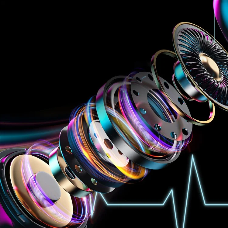 WEKOME VB07 Mecha Shape TWS Earbuds Semi-In-Ear Bluetooth-Headset mit geringer Latenz, tragbare Kopfhörer - Schwarz