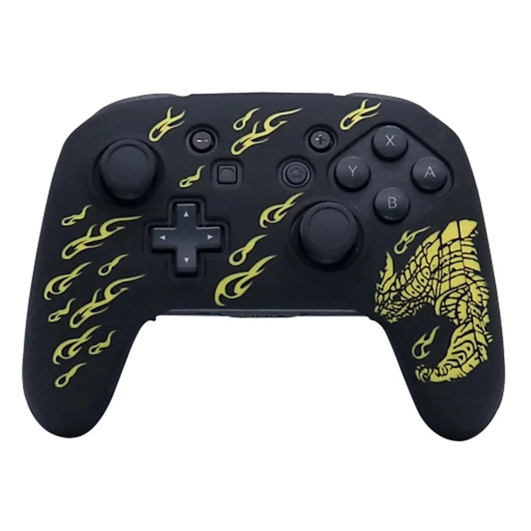 For Nintendo Switch Pro Controller Anti-skid Soft Silicone Case Gamepad Protective Cover - Yellow