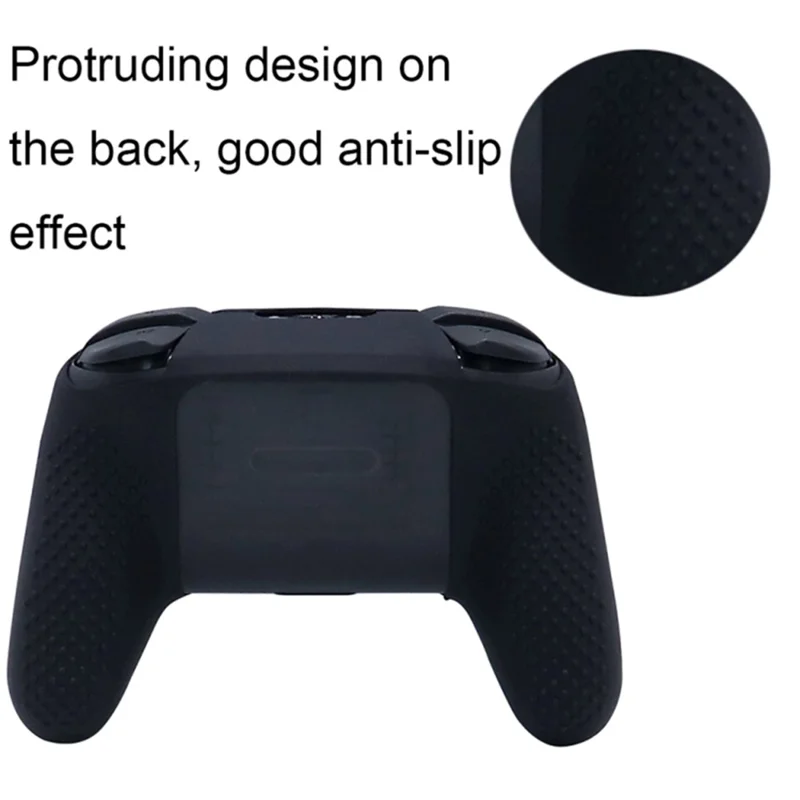 For Nintendo Switch Pro Controller Anti-skid Soft Silicone Case Gamepad Protective Cover - Yellow