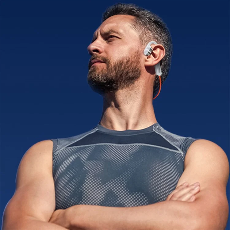 Wekome VC01 Open Ear Fone de Ouvido Sem Fio Bluetooth Air Condução Ponto de Ouvido Para Exercícios de Ginástica em Ginástica Trabalhando - Cinza Escuro