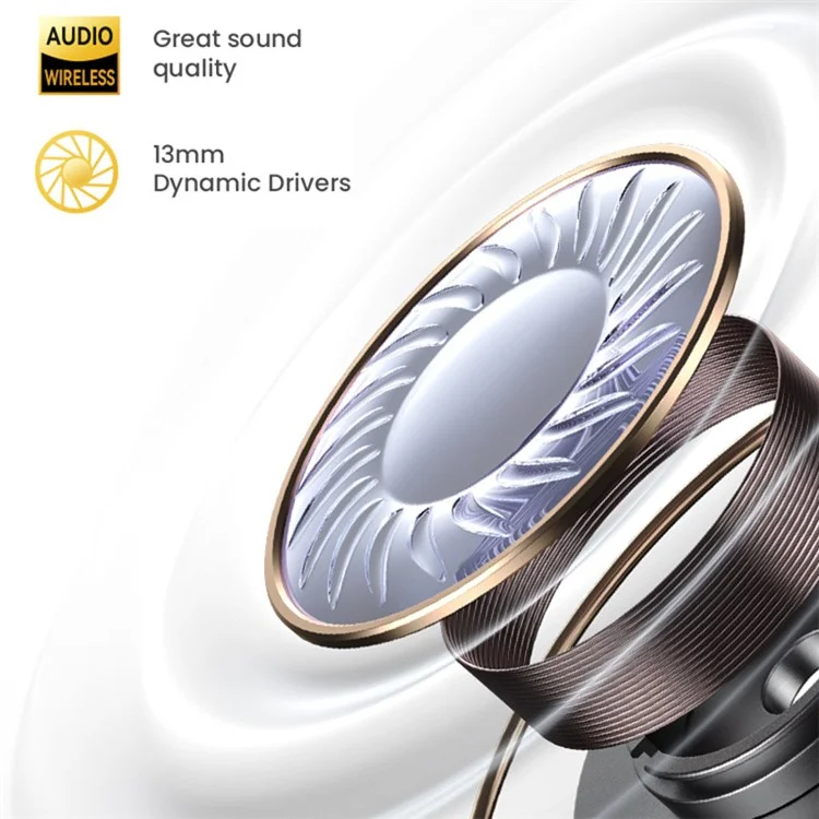 USAMS XD19 X-don Series Dual-Mic ENC TWS Ohrhörer Kabellose Bluetooth 5.3 Kopfhörer - Weiß