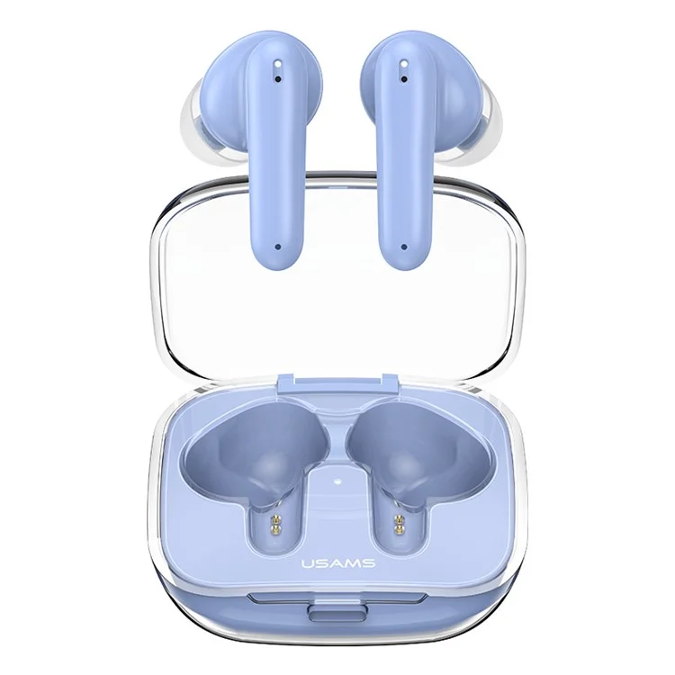 USAMS BE16 BE BE Série Transparente TWS Casque Bluetooth Sans Fil 5.3 Écouteurs D'écouteurs Légers - Bleu