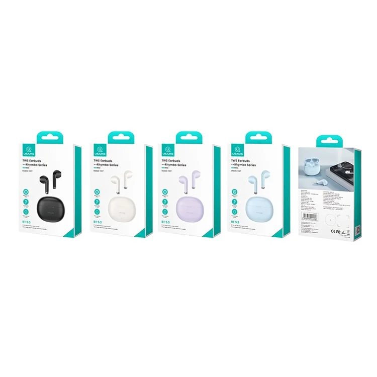 USAMS YO17 BE Series Kabellose Bluetooth 5.3 TWS-Ohrhörer, leichte Kopfhörer, In-Ear-Headset - Schwarz