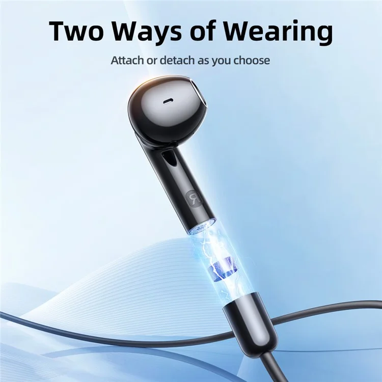 JOYROOM JR-DS1 Bluetooth 5.3 True Wireless Earphones Magnetic Neckband Headphones with Digital Display