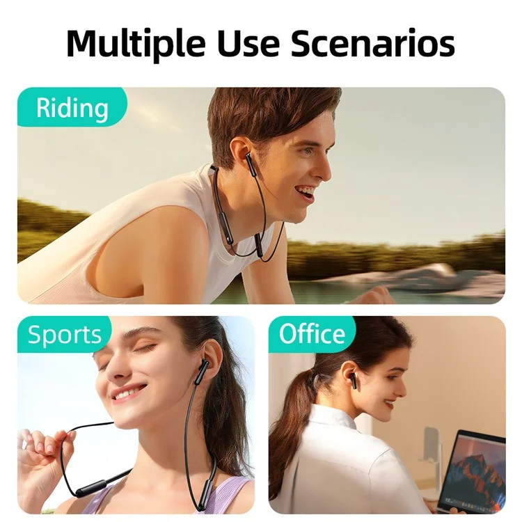 JR-DS1 Bluetooth 5.3 True Wireless Elecphones Coffre-cou Magnétique Avec Affichage Numérique