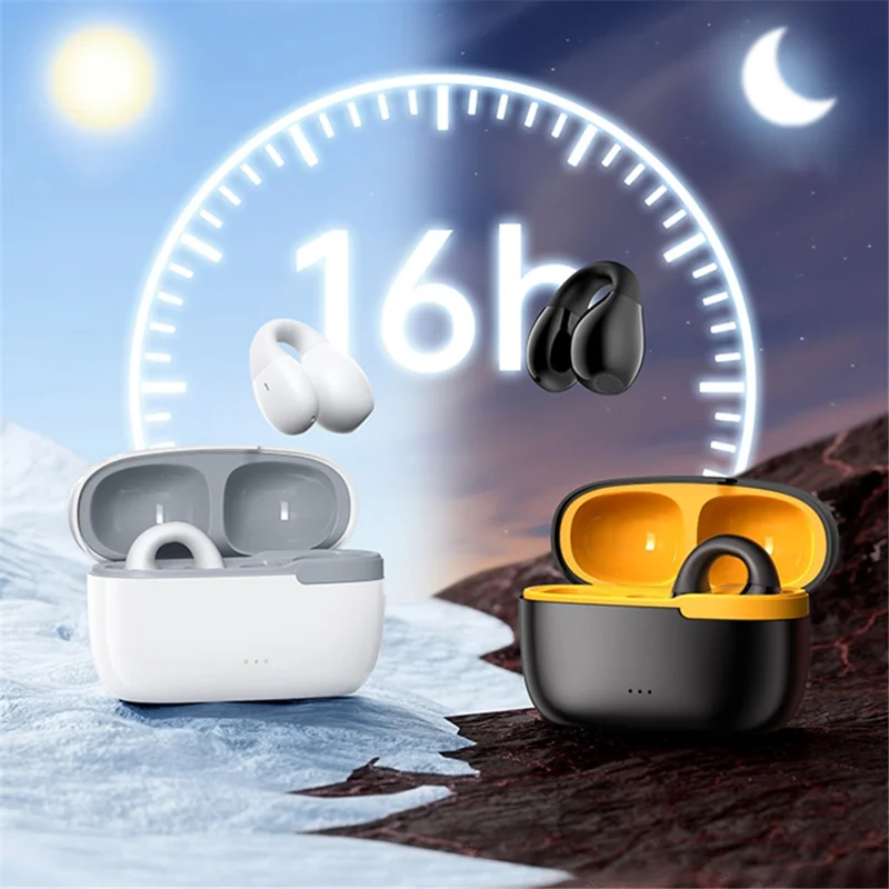 REMAX CozyBuds-W11 Clip-on True Wireless Earphones Bluetooth-compatible 5.3 Headphones IPX6 Waterproof Earbuds for Running, Cycling, Driving, Hiking - Pink