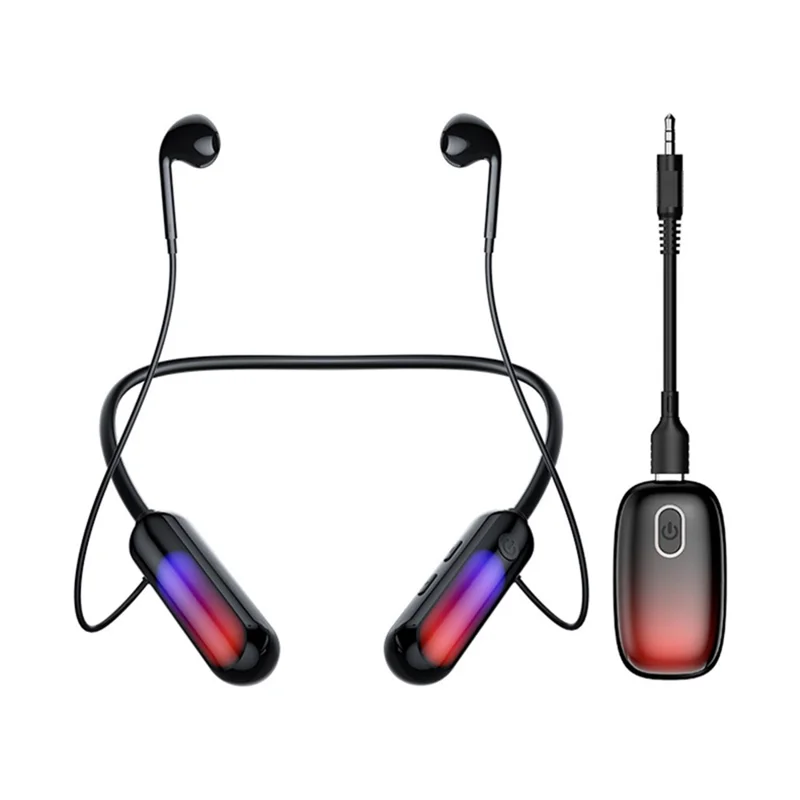 B10 Silicone Neck-mounted Bluetooth-compatible Earphones Wireless Headphones with Transmitter