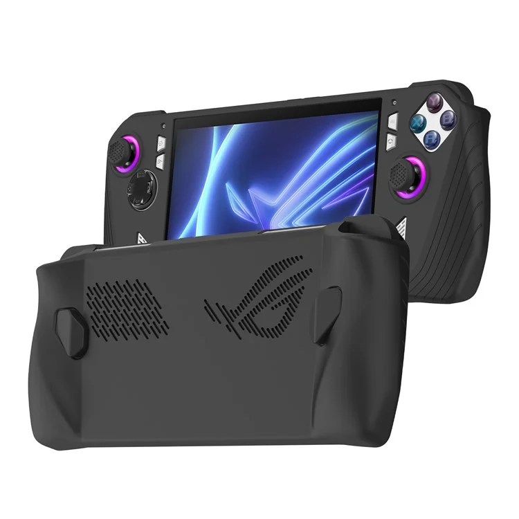 Pour ASUS ROG Ally Handheld Game Console Soft Silicone Cover Protective Case - Noir