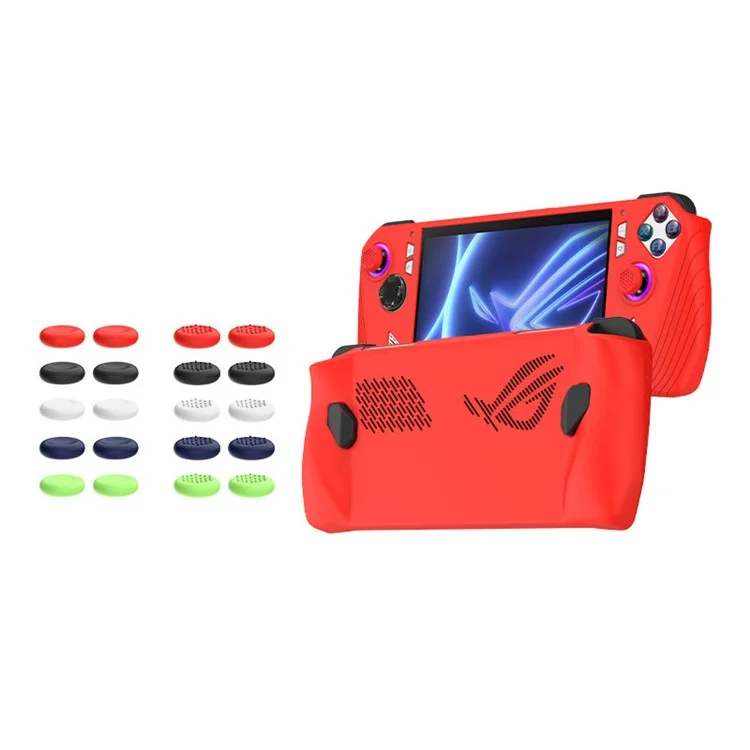 Pour ASUS ROG Ally Handheld Game Console Soft Silicone Cover Protective Case - Noir