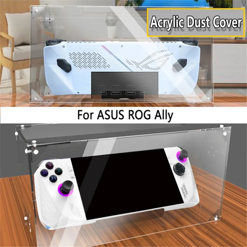 For Asus Rog Ally Acrylic Dust-Proof Cover Handheld Game Console Protective Case