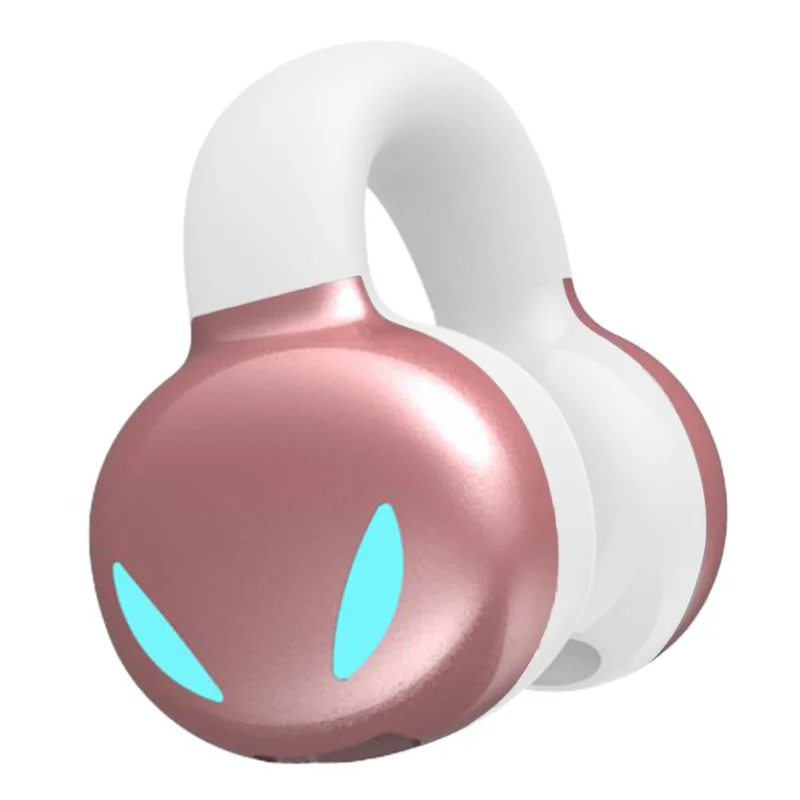 YX03 Open Ear Headphone Bluetooth-compatible 5.3 Wireless Bluetooth-compatible Headset Waterproof Sport Running Clip-on Earphone - Pink