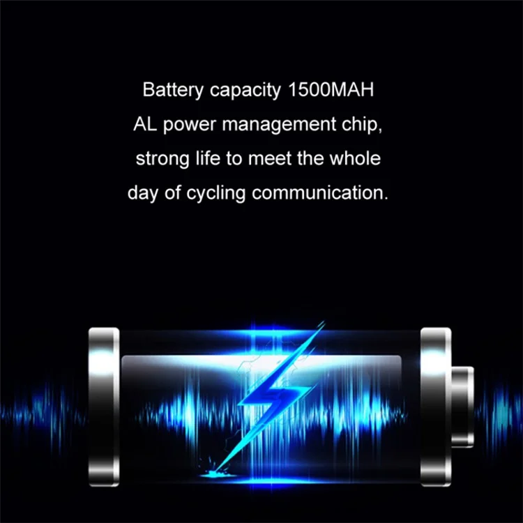KUQIBAO Helmet Bluetooth-compatible Headset Motorcycle Intercom Waterproof Headphone (with Soft Microphone)