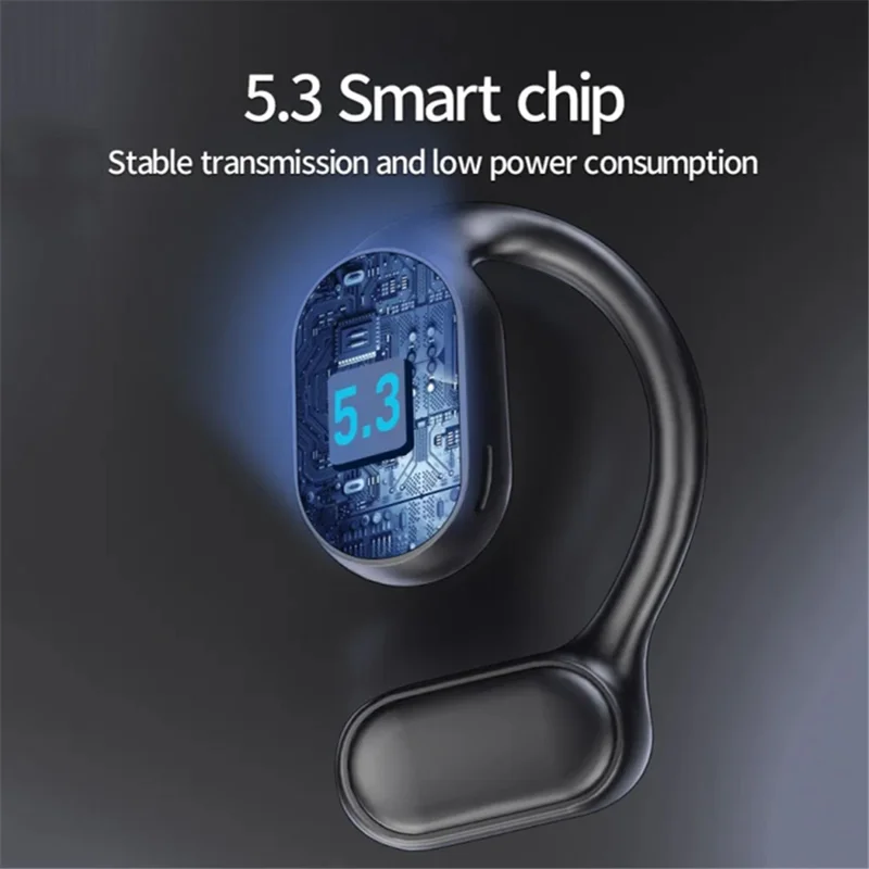 XG33 OWS Bluetooth-compatible 5.3 Headphones Bone Conduction Wireless Earphones with Digital Display