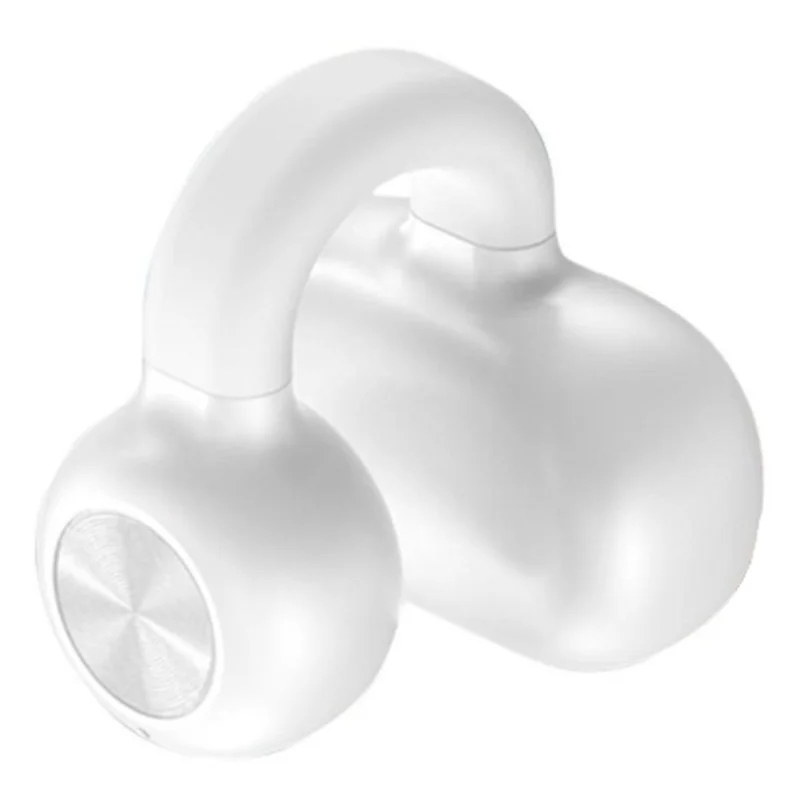 Z28 Bluetooth-compatible 5.3 Clip-on Single Ear Headphone Noise Canceling Wireless EarPhone - White