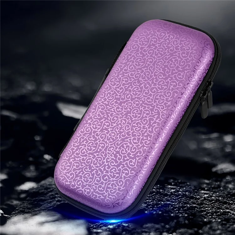 Portable Storage Bag for Nintendo Switch Game Console PC+PU Carrying Case - Purple