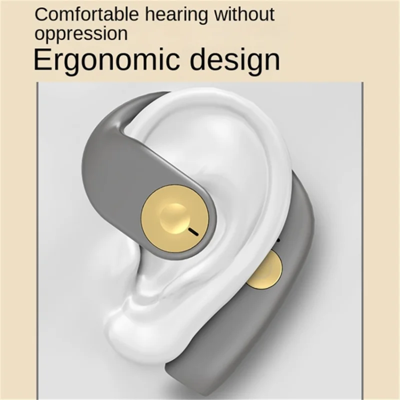 G15 OWS Hook Earphones Air Conduction Wireless Bluetooth-compatible Sports Headphones - Grey