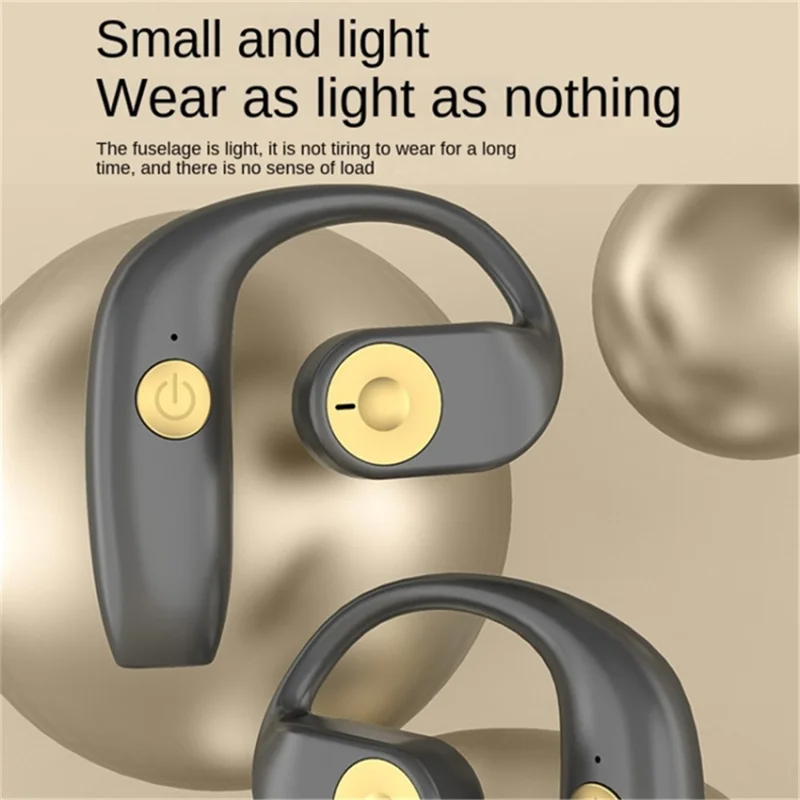 G15 OWS Hook Earphones Air Conduction Wireless Bluetooth-compatible Sports Headphones - Black