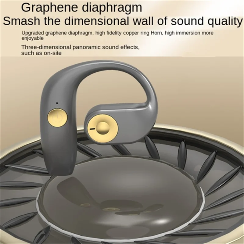 G15 OWS Hook Earphones Air Conduction Wireless Bluetooth-compatible Sports Headphones - Black