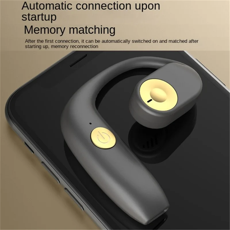 G15 OWS Hook Earphones Air Conduction Wireless Bluetooth-compatible Sports Headphones - Black