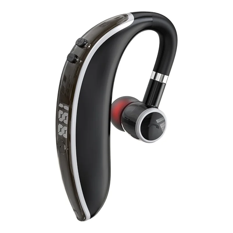 GL20 LED Digital Display Single Ear Headset Rotating Low Latency Bluetooth-compatible Headphone