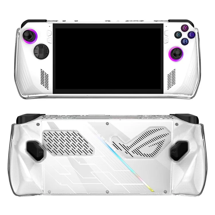 Capa Protetora Transparente de TPU Macio para o Console de Jogo Portátil Asus ROG Ally