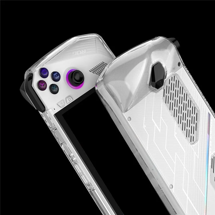 Capa Protetora Transparente de TPU Macio para o Console de Jogo Portátil Asus ROG Ally