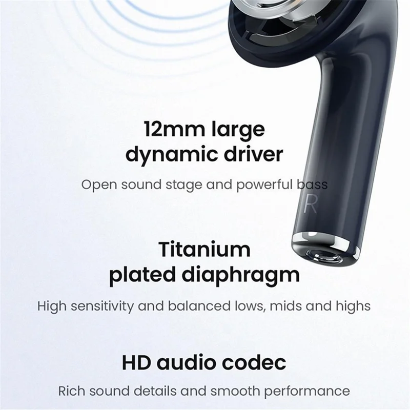 HAYLOU X1 Semi-in-ear Bluetooth Earphones Low Latency IPX4 Waterproof Wireless Headphone - Blue