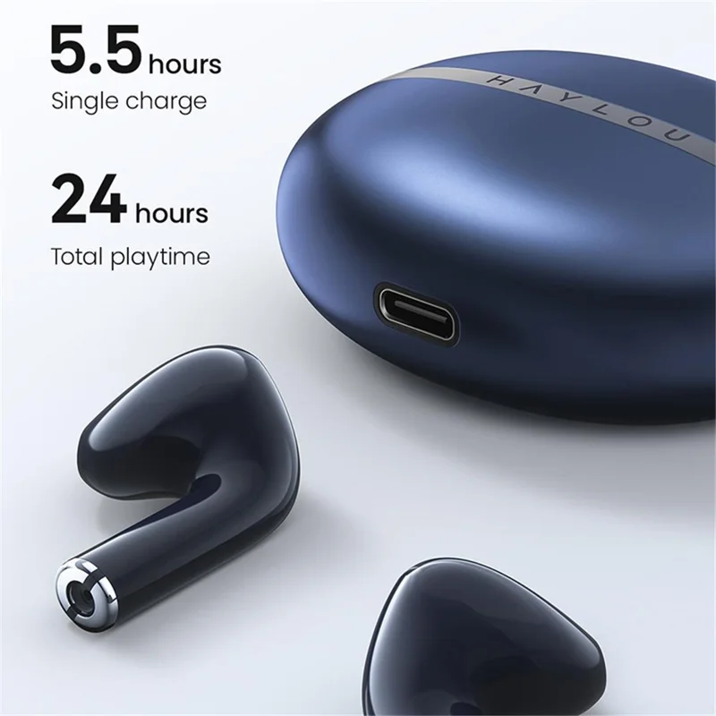 HAYLOU X1 Semi-in-ear Bluetooth Earphones Low Latency IPX4 Waterproof Wireless Headphone - Blue