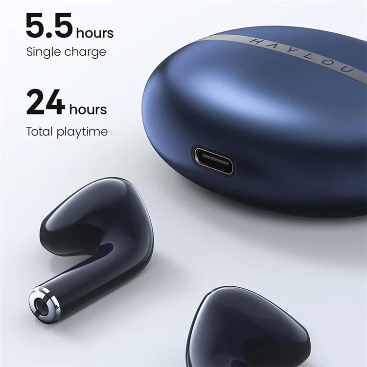 HAYLOU X1 Semi-in-ear Bluetooth Earphones Low Latency IPX4 Waterproof Wireless Headphone - Black