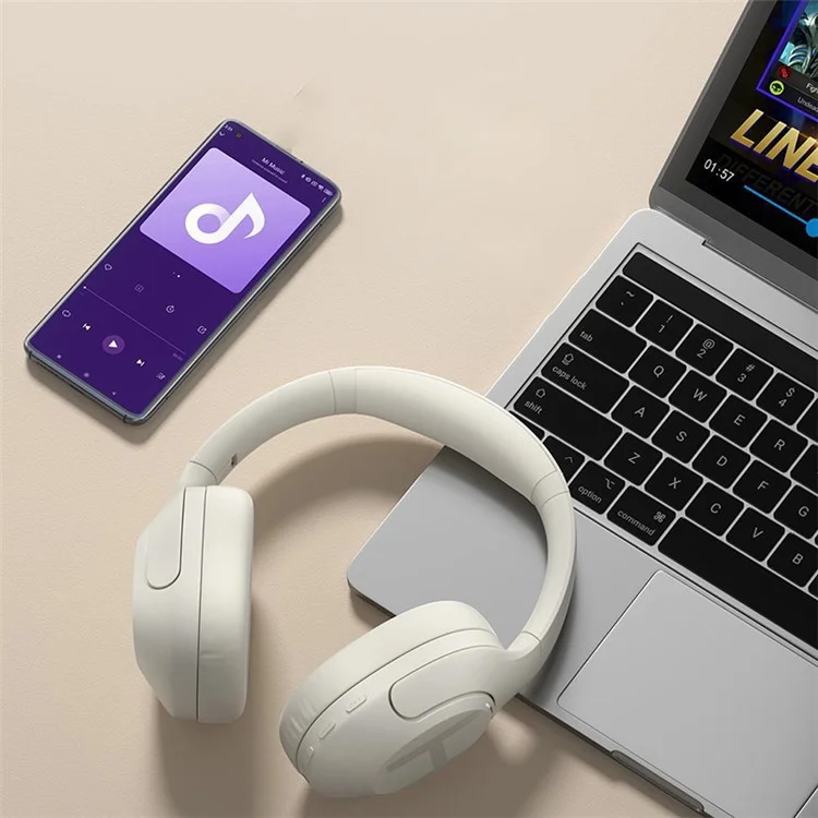 HAYLOU S35 2023 Casque Bluetooth Sans Fil ANC ANC ANC Norture Annullation Cashe la Lafence - Blanc