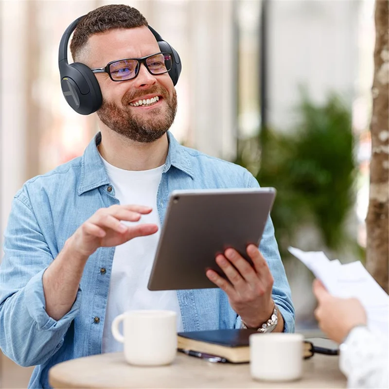 HAYLOU S35 Wireless Bluetooth Headset Over-ear ANC Noise Canceling Low Latency Headphone - Purple