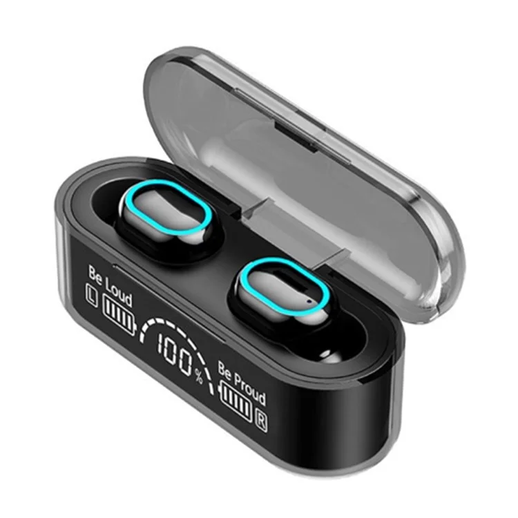 G35 TWS Wireless Bluetooth-compatible Earphone Mini In-ear Earbuds Touch Headset with Digital Display Charging Case