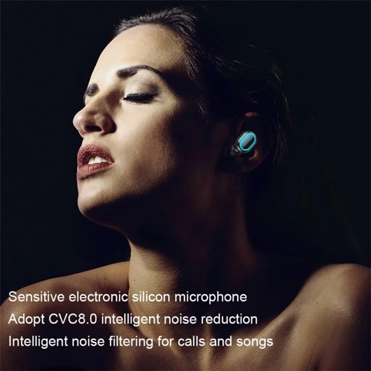 G35 TWS Wireless Bluetooth-compatible Earphone Mini In-ear Earbuds Touch Headset with Digital Display Charging Case