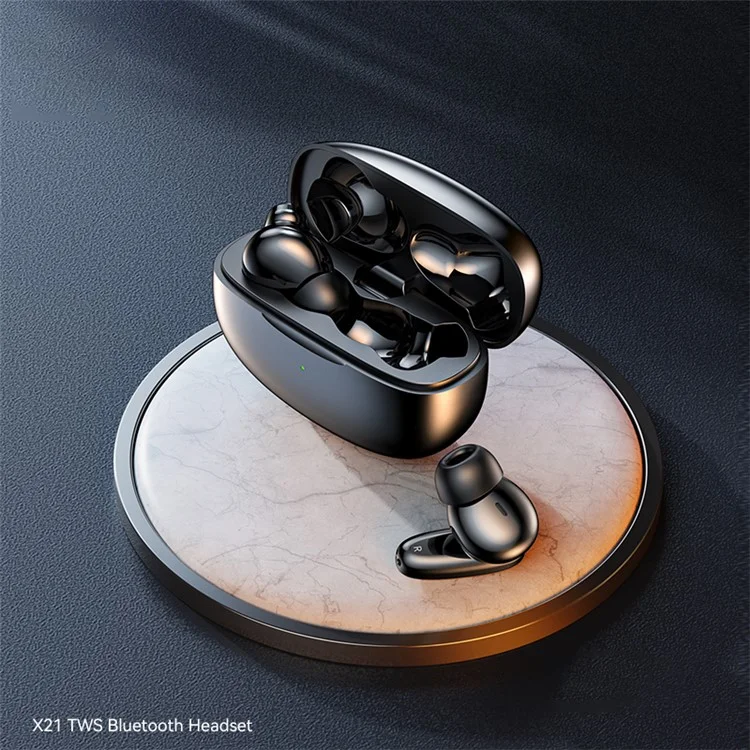 XUNDD X21 TWS Headphones V5.3 Bluetooth-compatible Earphones ENC Noise Reduction Wireless Earbuds - Black