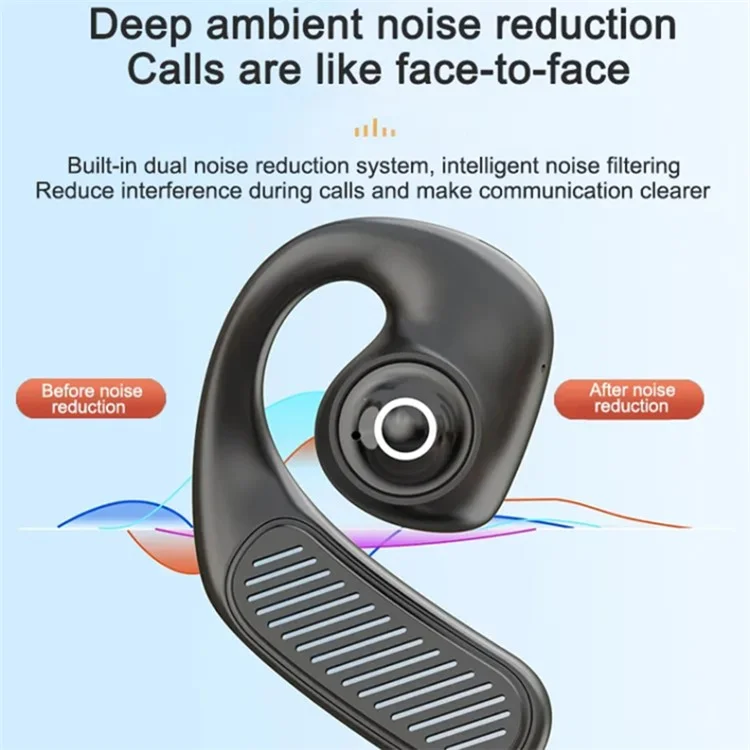 K23 Open Ear Headphone Wireless Air Bone Conduction Earphones TWS Bluetooth-compatible 5.3 Ear Clip Earbuds - Green
