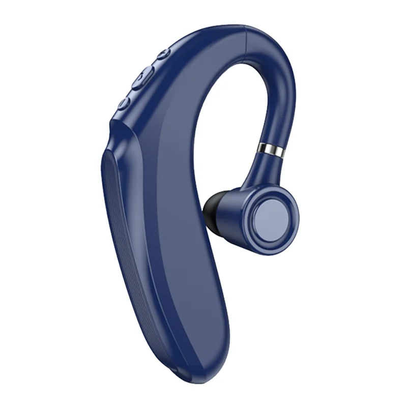 Q12 300mAh Battery Single Ear Bluetooth-compatible Headset Business Sports Wireless Music Call Earhook Earphone - Blue