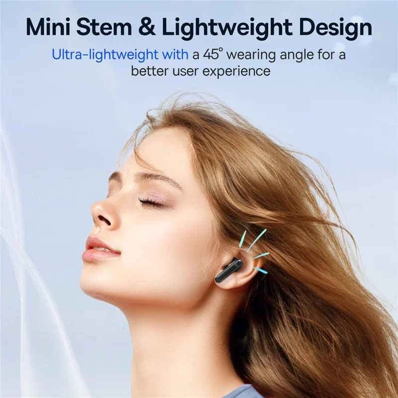 BASEUS Bowie E13 True Wireless Earphones Bluetooth-compatible 5.3 Headset Portable Low-Latency Headphones with 0.3m 3A Type-C Cable, Black