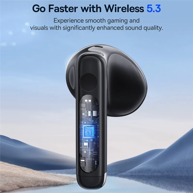 BASEUS Bowie E13 True Wireless Earphones Bluetooth-compatible 5.3 Headset Portable Low-Latency Headphones with 0.3m 3A Type-C Cable, Black