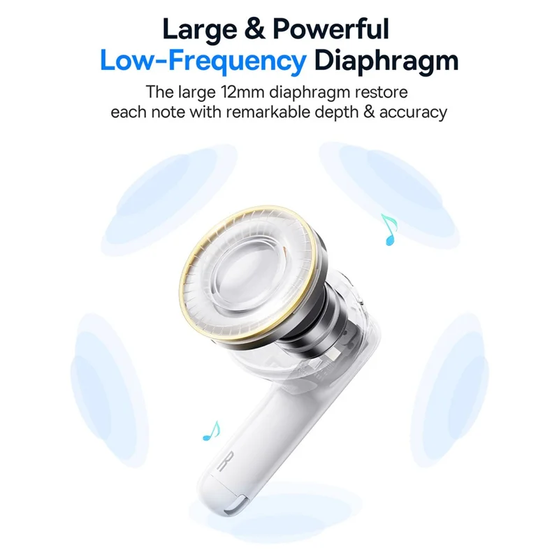 BASEUS Bowie E13 True Wireless Earphones Bluetooth-compatible 5.3 Headset Portable Low-Latency Headphones with 0.3m 3A Type-C Cable, White