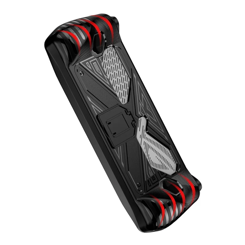 For Asus ROG ALLY Game Console Soft TPU Case Anti-drop Protective Cover with PC Kickstand - Black