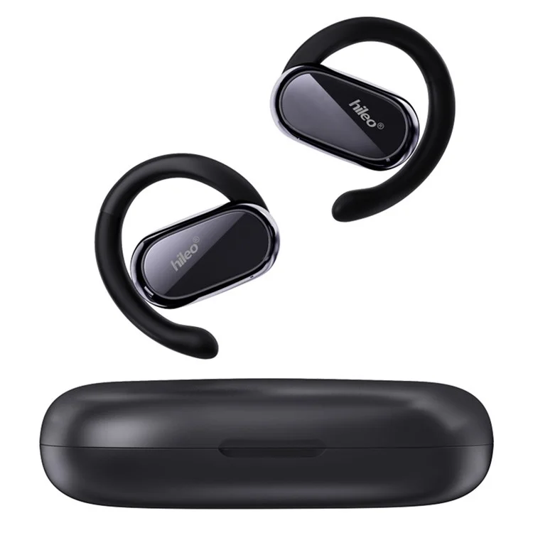Fones de Ouvido Sem Fio Estéreo de Som Esportivo Bluetooth HILEO Hi92 OWS com Gancho de Orelha - Preto