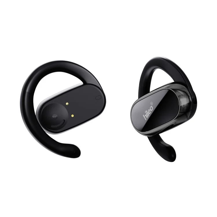 Fones de Ouvido Sem Fio Estéreo de Som Esportivo Bluetooth HILEO Hi92 OWS com Gancho de Orelha - Preto