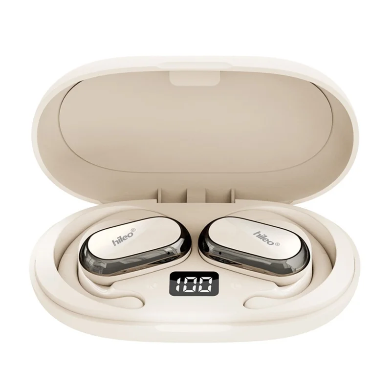 HILEO Hi92 OWS Ørekløbe Trådløse Hovedtelefoner Stereo Lyd Sport Bluetooth-kompatible Øretelefoner - beige