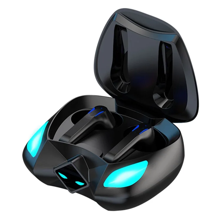 T28 Low Latency Game / Music Dual-mode Earphones RGB Light Bluetooth-compatible 5.3 Headphones (No CE Certificate) - Black
